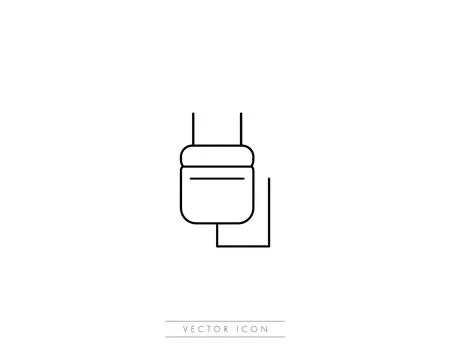Plug Icon Vector Logo Template Ilustração Stock