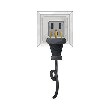 Plug in illustration Stock Illustration