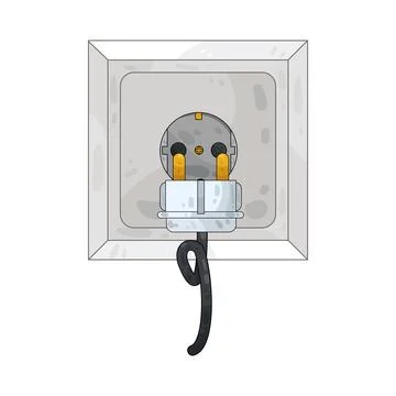 Plug in illustration Stock Illustration