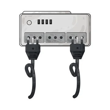 Plug in illustration Stock-Illustration