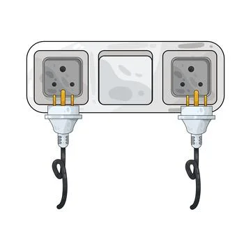 Plug in illustration Stock Illustration