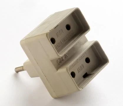 Plug for intermittent christmas lights Stock Photos
