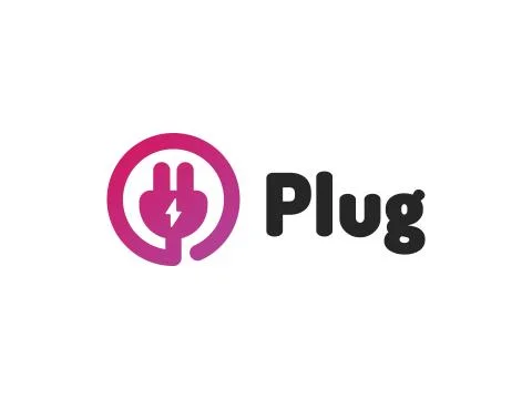 Plug Logo Design Stock Illustration