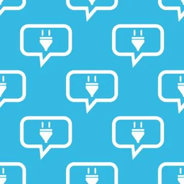 Plug message pattern Stock Illustration