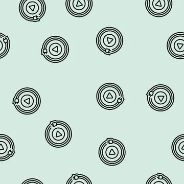 Plug play line seamless pattern Stock Illustration