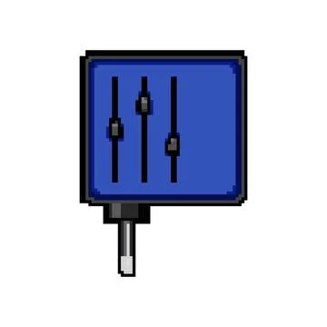 Plug power adapter pixel art vector illustration イラスト素材