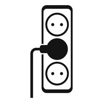 Plug smart consumption icon simple vector. Money resource Stock Illustration
