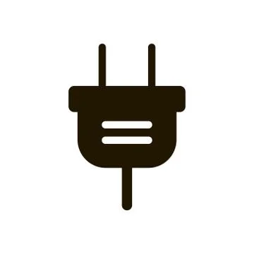 Plug for socket icon in trendy flat style isolated. Illustration eps 10. Stock Illustration