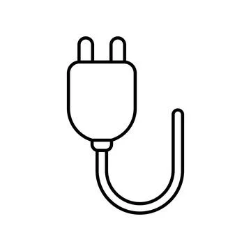 Plug socket icon vector 스톡 일러스트