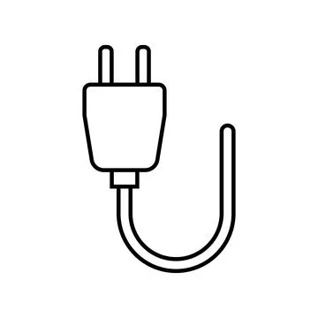 Plug socket icon vector Stock Illustration