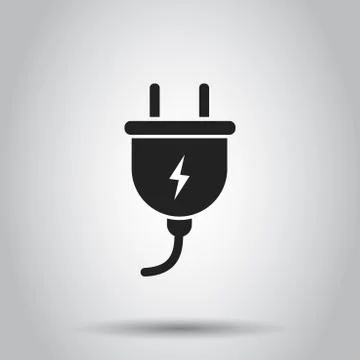 Plug socket icon. Vector illustration on isolated background. Business concep Stock Illustration
