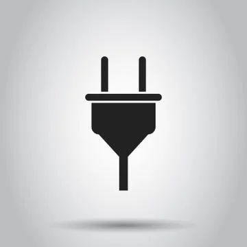 Plug socket icon. Vector illustration on isolated background. Business concep Stock Illustration