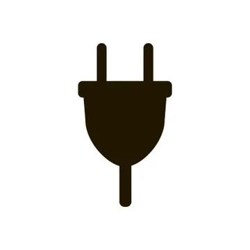 Plug for socket icon on white background. Illustration eps 10. Stock Illustration