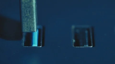 Plug in USB cable into USB port on a desktop computer Stock Footage 93828967