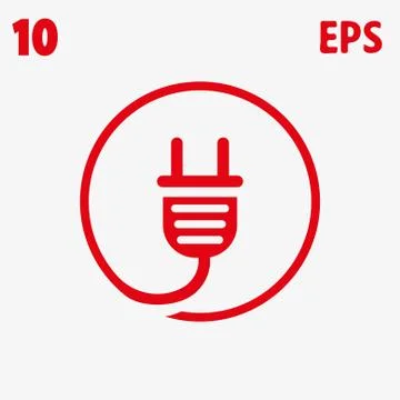 Plug vector icon stock vector illustration flat design イラスト素材