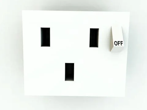 Plug In The Wall Stock Illustration
