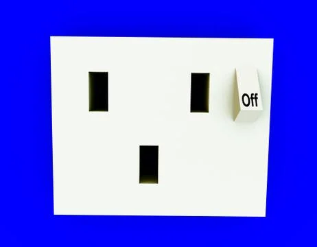 Plug In The Wall Stock Illustration