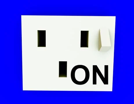 Plug In The Wall Illustrazione stock