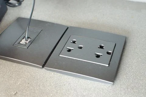 Plug the wall Stock Photos