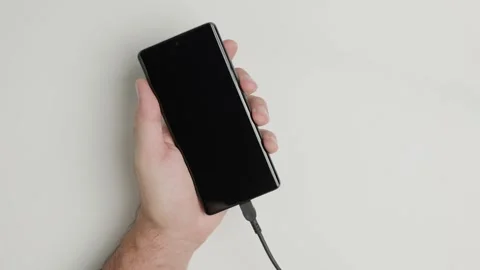 Plugging and Unplugging Phone Cable Vertical 스톡 동영상 346810418