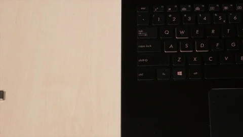 Plugging in flash driver Stock Footage 71225075