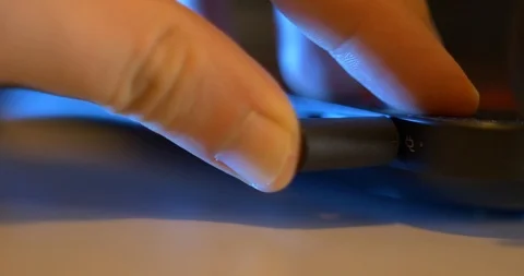 Plugging In Power Adapter Stock Footage 89597881