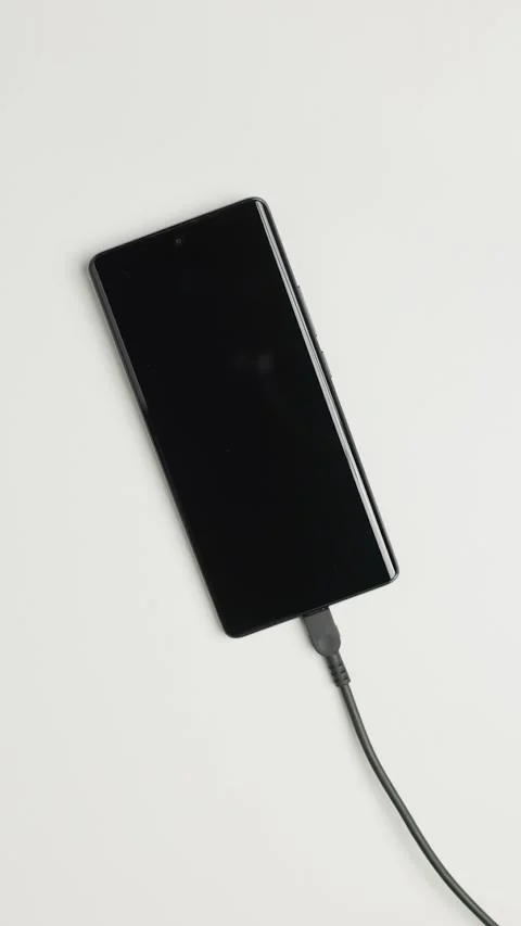 Plugging Unplugging Phone Cable Desk Vertical Vídeos de archivo 346810423