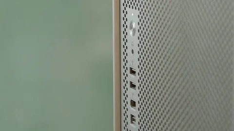 Plugging a USB Flash Drive in a Computer Stock Footage 71152682