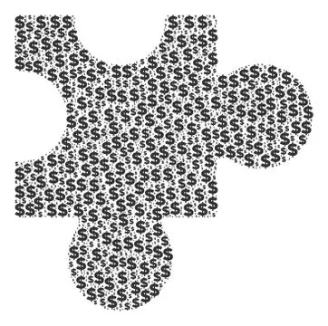 Plugin Composition of Dollar and Dots Stock Illustration