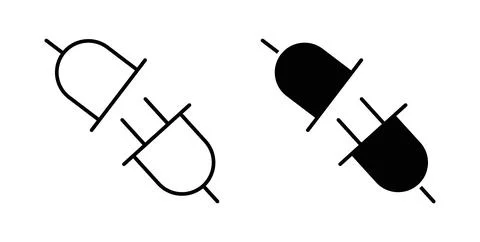Plugin icon symbol. Flat Vector illustration Illustrazione stock
