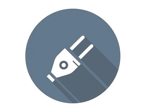Plugin Icon,power plug Vector icon which is suitable for commercial work Stock Illustration