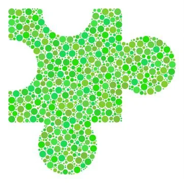 Plugin Mosaic of Dots Stock Illustration