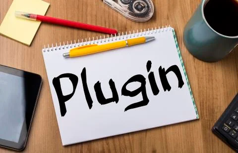 Plugin - Note Pad With Text Stock Photos