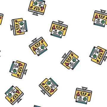 Plugin program vector seamless pattern Stock Illustration