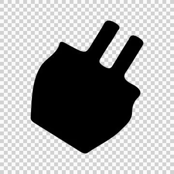 Plugin silhouette icon vector Stock-Illustration