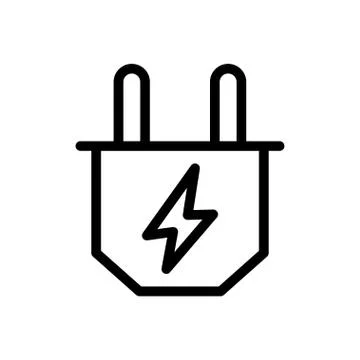 Plugin thin line icon Stock Illustration
