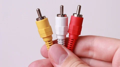 Pluging jacks holding in hands Stock Footage 88245126