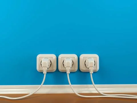 Plugs and Socket. Abstract background. 3d Plugs and Socket. Abstract backg... Stock Photos