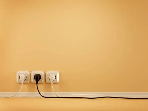 Plugs and Socket. Abstract background. 3d Plugs and Socket. Abstract backg... Stock Photos