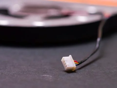 Plugs of Cooling system for a laptop 库存照片
