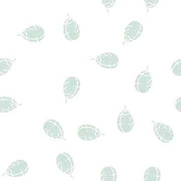 Plum blue fruit glyph seamless pattern Stock Illustration