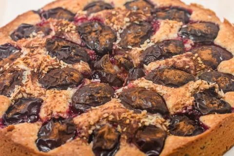 Plum cake Stock Photos