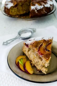 Plum cake Stock Photos