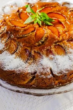 Plum cake Stock Photos