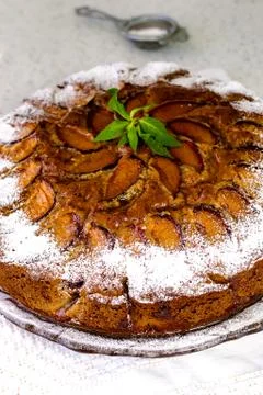 Plum cake Stock Photos
