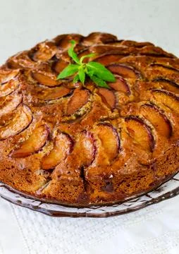 Plum cake Stock Photos