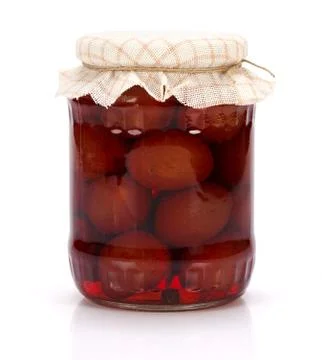 Plum compote Stock Photos