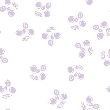 Plum cut sheet pile glyph seamless pattern Stockillustratie