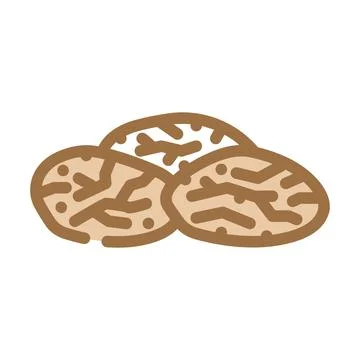 Plum dried fruit color icon vector illustration Stock Illustration