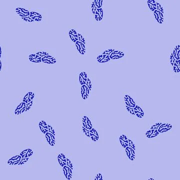 Plum dried fruit glyph vector seamless pattern Stock Illustration